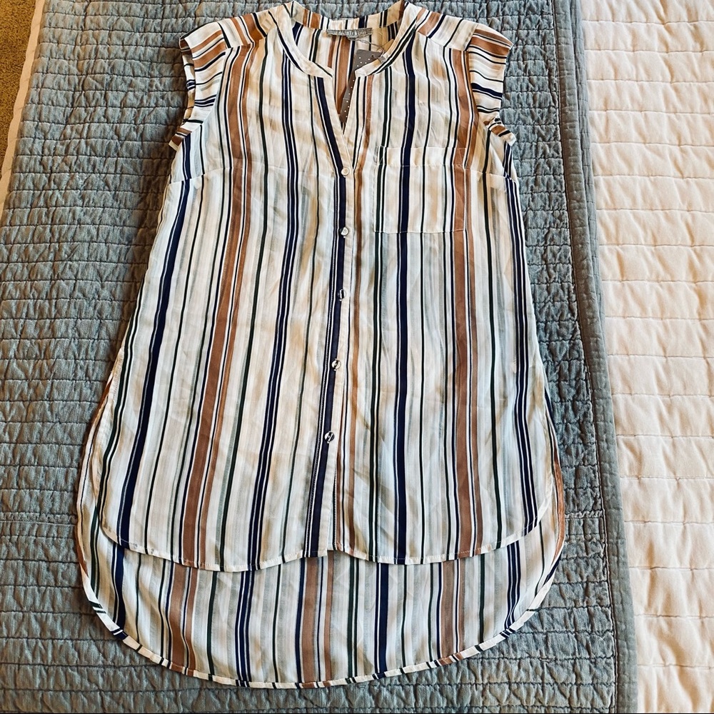 DANIEL RAINN stripe button tunic - Picture 5 of 8